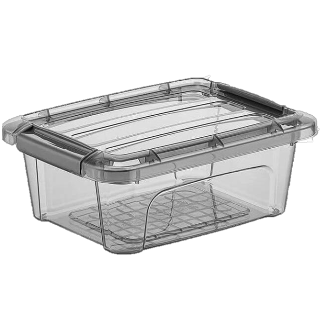 QLIFE LOCKED STORAGE BIN 1.2LT 24PCS 195*145*75MM