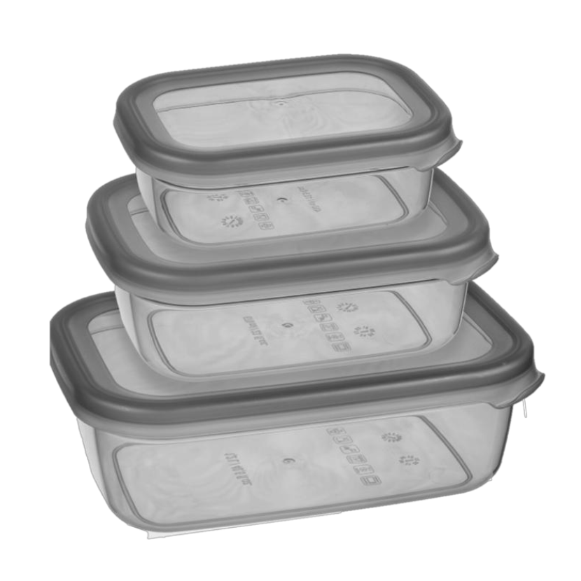 COLONY STORAGE BIN SET (3 SIZES) 48PCS 200*140*60MM