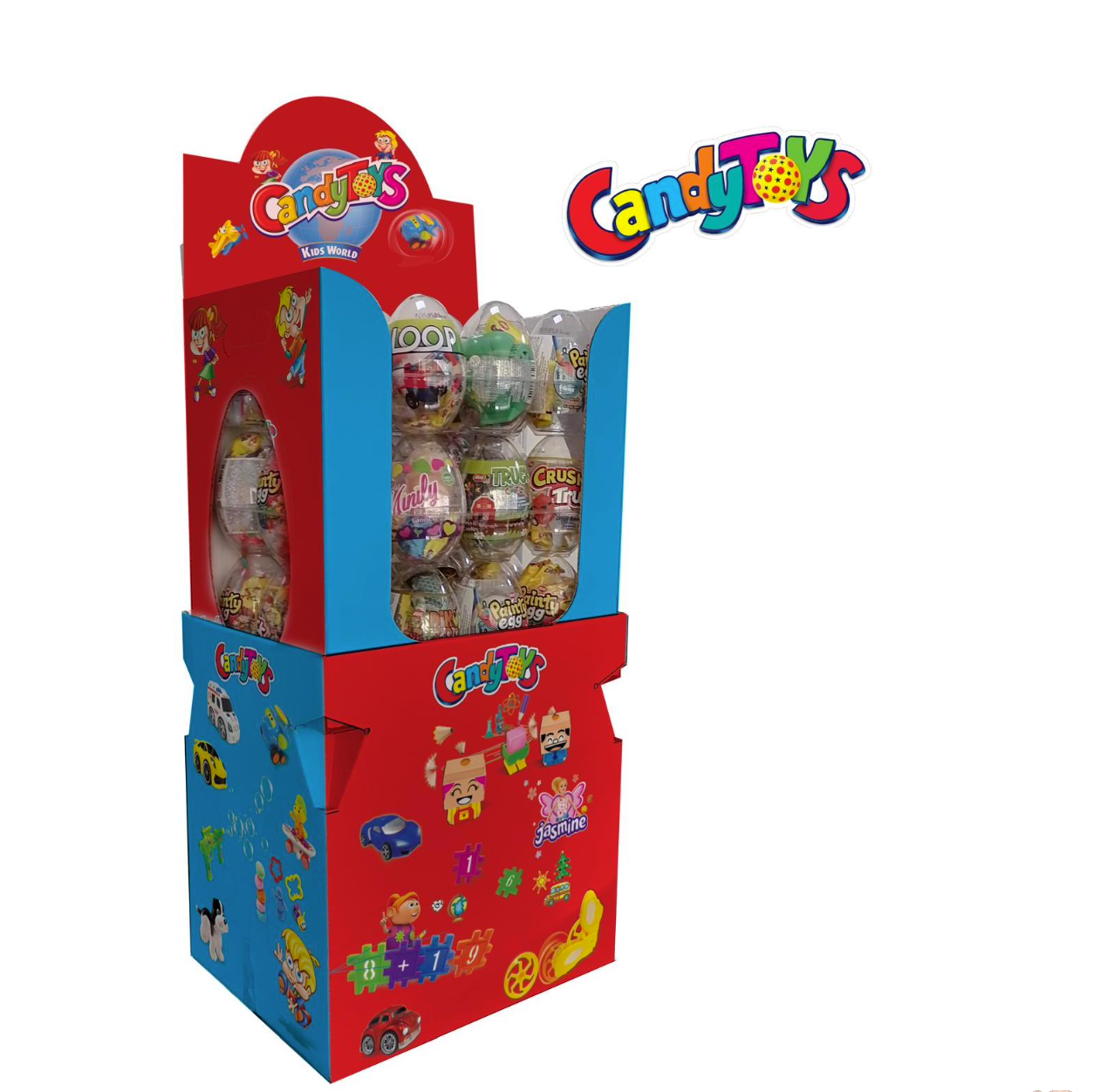 TOYJOY CRYSTAL EGG HARD DRAGEE CANDY WITH TOY 36PCS/0.70OZ (20GR)