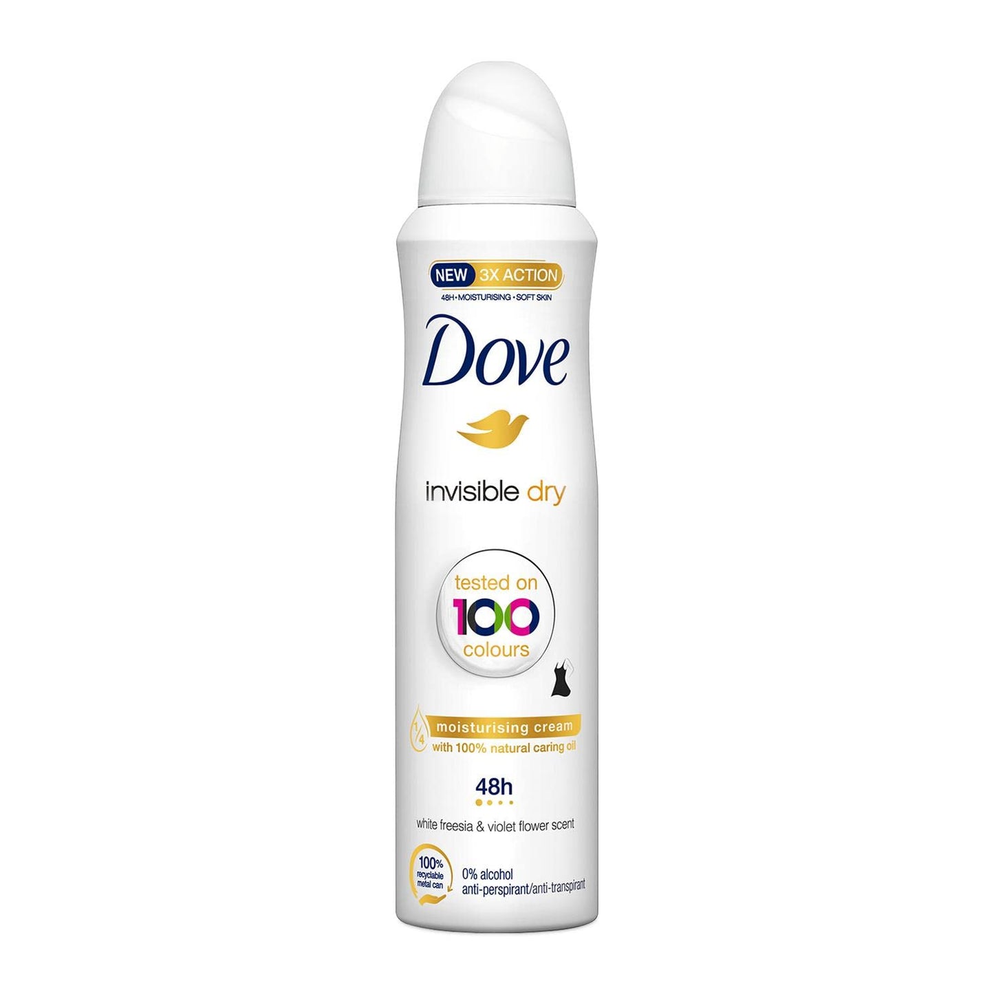DOVE DEODORANT SPRAY INVISIBLE DRY 6PCS/150ML