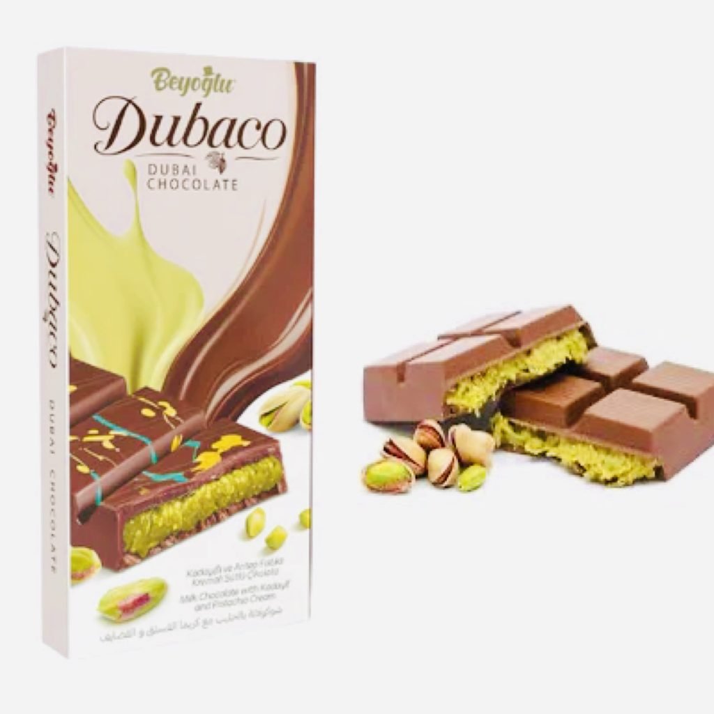 BEYOGLU DUBAI CHOCOLATE MILK CHOCOLATE WITH PISTACHIO CREAM 1 PC/7.05OZ (200GR)