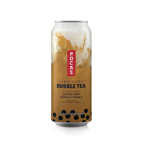 POCAS BUBBLE COFFEE WITH TAPIOCA PEARLS 24 PCS /16.5 FL (490ML)