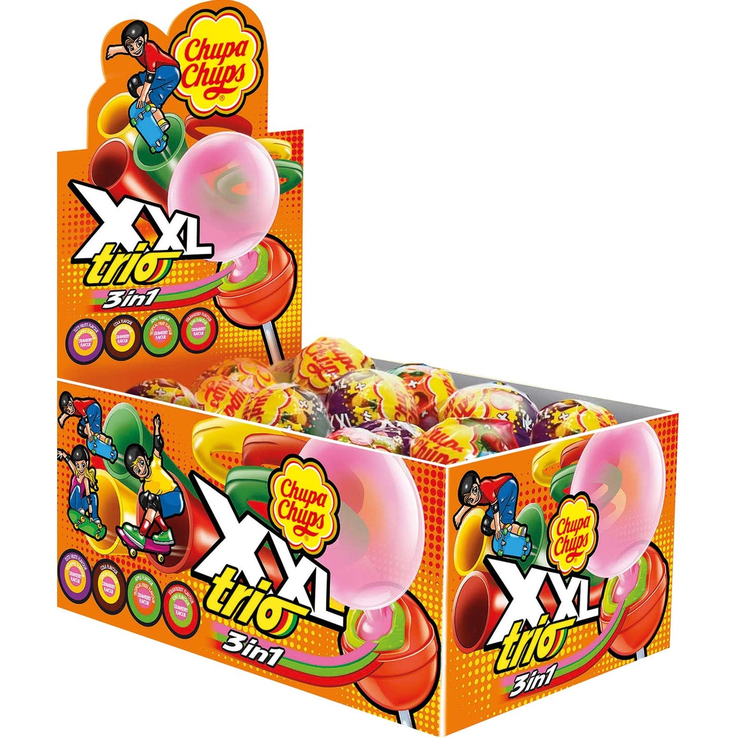 CHUPA CHUPS XXL TRIO 3 IN1 50PC/1.02OZ(29GR)