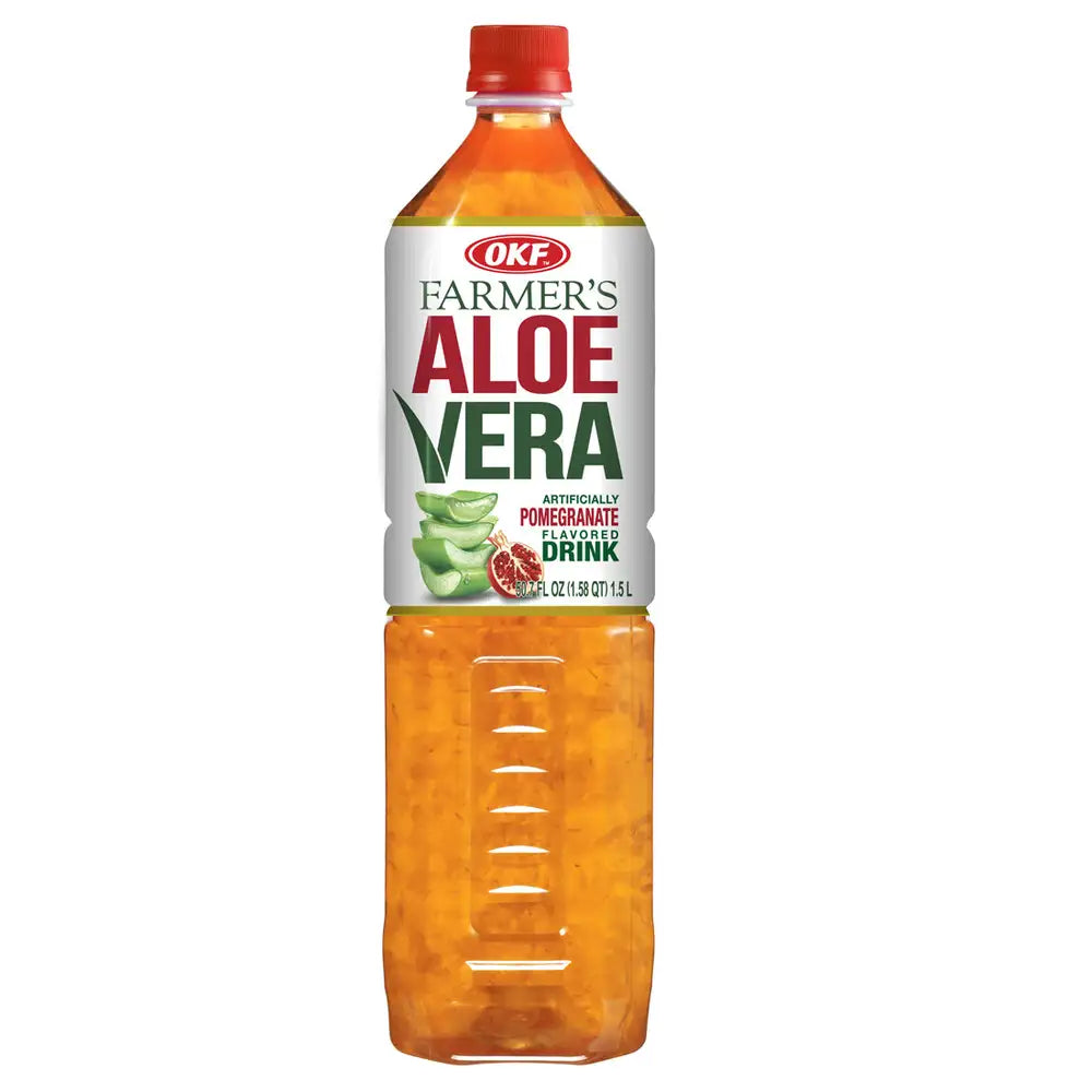 OKF FARMERS ALOE DRINK POMEGRANATE DRINK 12 PCS/50.7 FL OZ (1.5 LT)