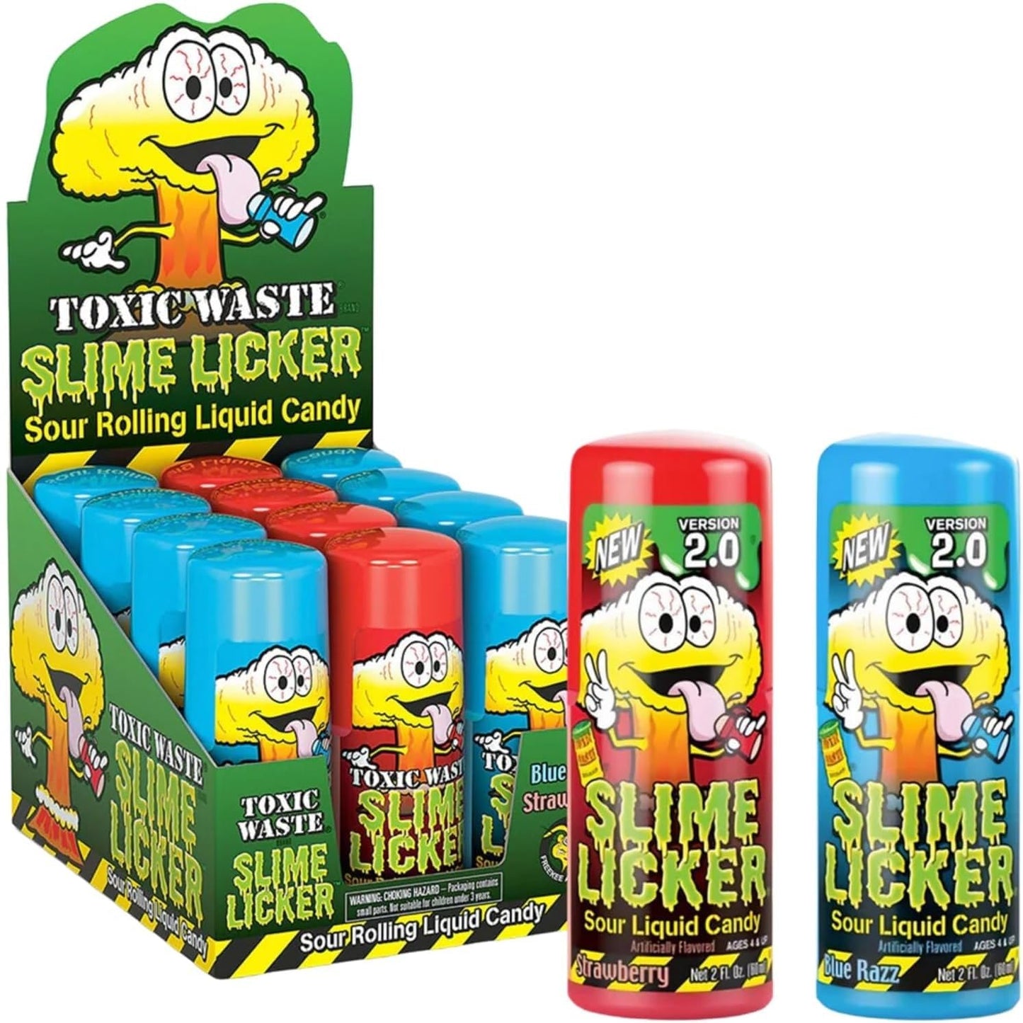 SLIME LICKER 2.0 BLUE RAZZ & STRAWBERRY 12 PCS/2FL(60 ML)