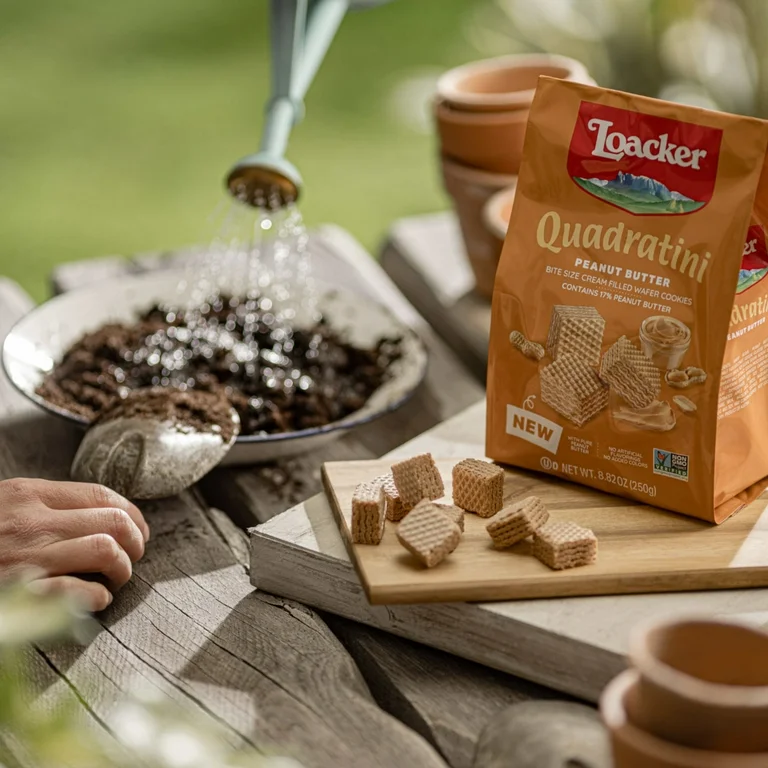 LOACKER QUADRATINI PEANUT BUTTER 6PCS/4.41 OZ(125GR)