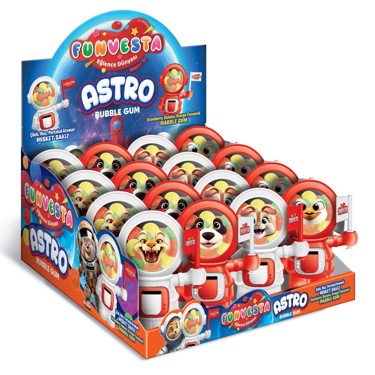 Funvesta FUNVESTA ASTRO BUBBLE GUM 16PCS/1.41OZ(40GR) – Rimaray Inc.