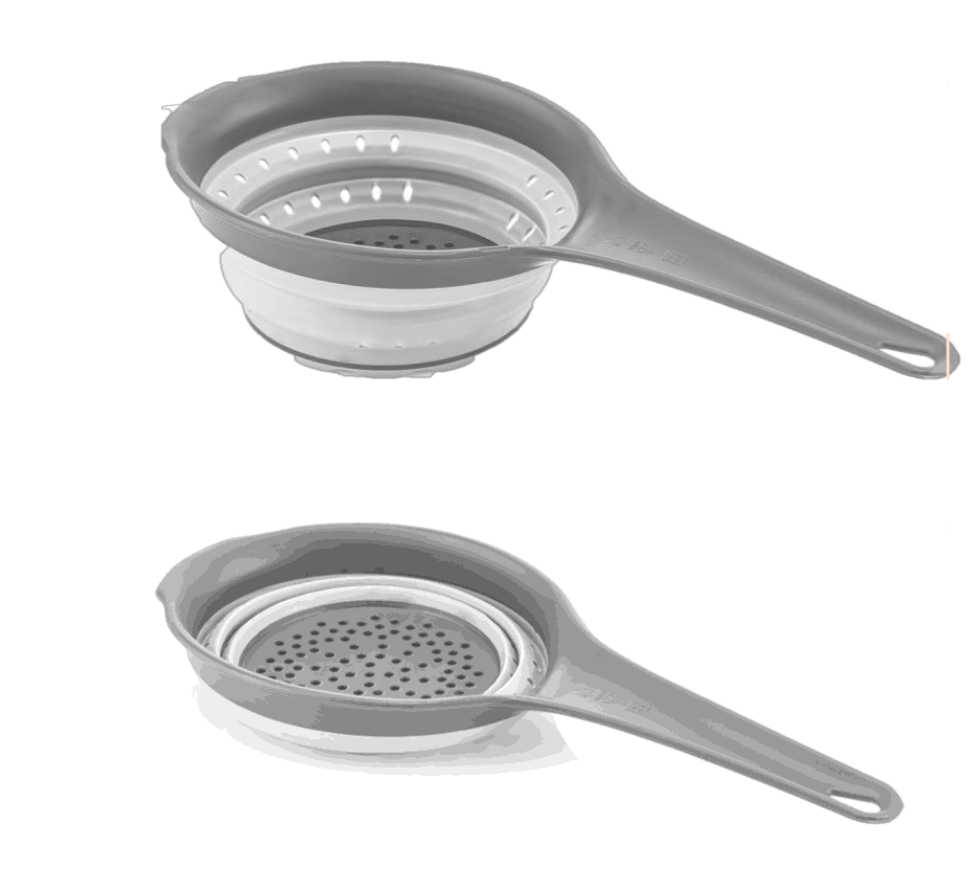 COLLAPSIBLE STRAINER WITH HANDLE-GRAY 12 PCS 305*140*35MM