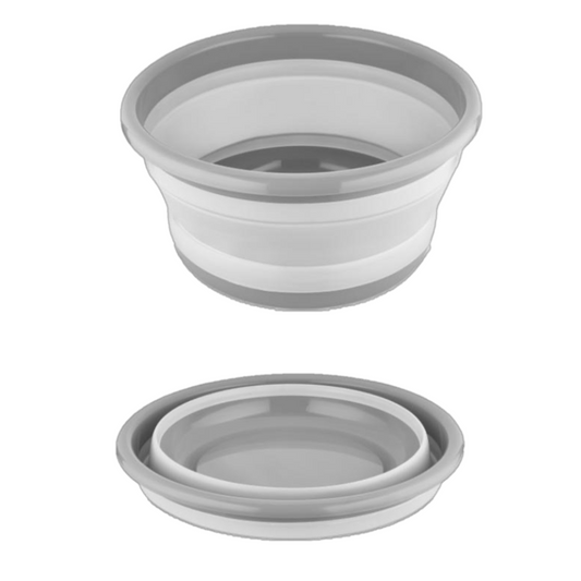COLLAPSIBLE ROUND WASHING TUB-GRAY 10PCS 300*110*95MM