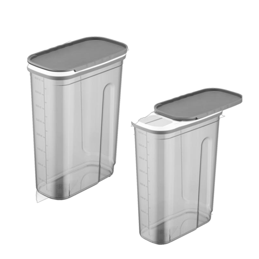 EXCLUSIVE FOOD/CEREAL CONTAINER N0.5 (4LT) 12 PCS 212*114*285MM