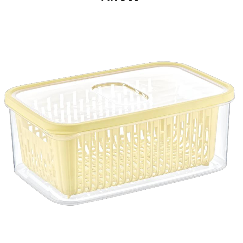 FRESH STORAGE CONTAINER WITH STRAINER (3.5LT) 12PCS 258*167*100MM