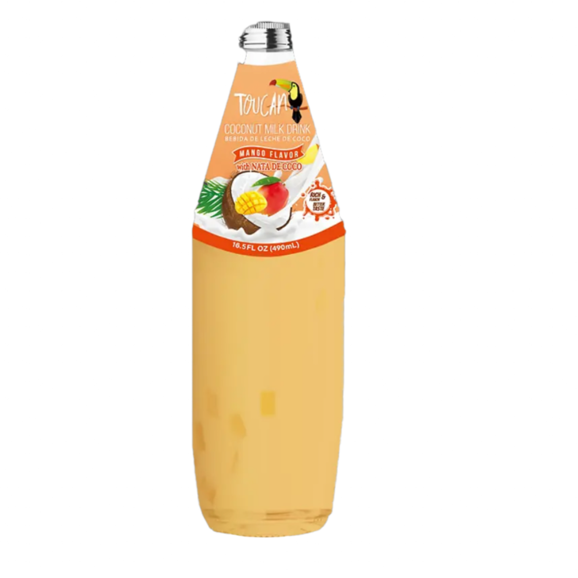 TOUCAN COCONUT MANGO BIG BOTTLE 12 PCS / 16.39 FL OZ (485 ML)
