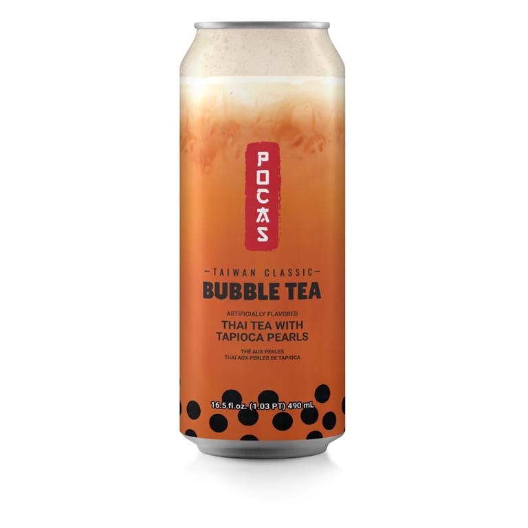 POCAS BUBBLE THAI TEA 24 PCS /16.5 FL (490 ML)