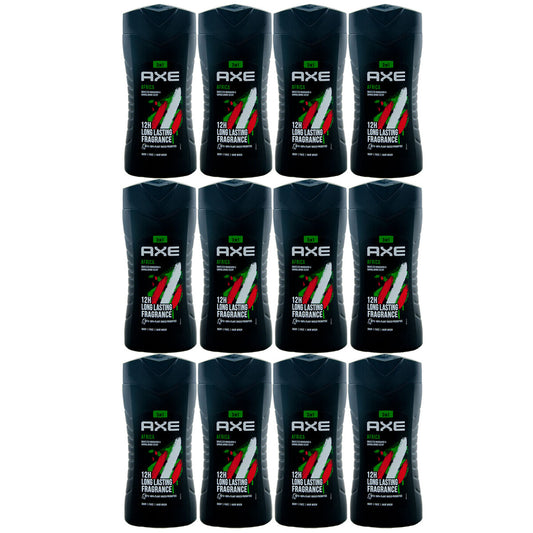 AXE SHOWER GEL AFRICA  12PCS/8.450Z(250ML)