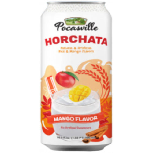 POCASVILLE HORCHATA MANGO FLAVOR RICE MILK 12 PCS / 16.5 FL (490ML)
