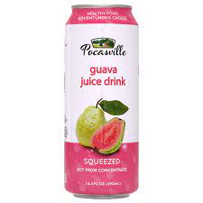 POCASVILLE GUAVA JUICE DRINK  12 PCS / 16.5 FL (490ML)