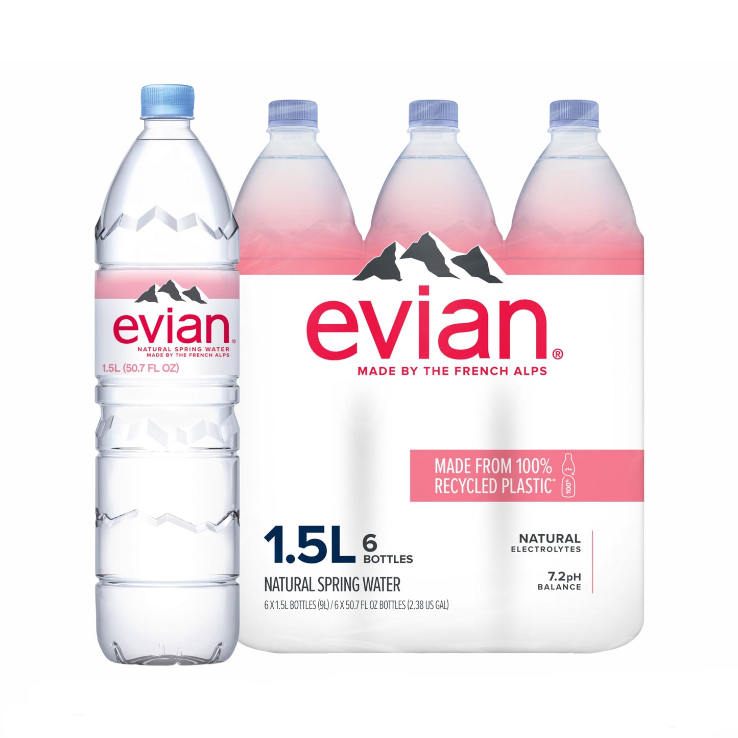 EVIAN WATER 6PCS/1.5LT