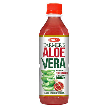 OKF FARMERS ALOE DRINK POMEGRANATE 20 PCS / 16.9 FL OZ (500 ML)