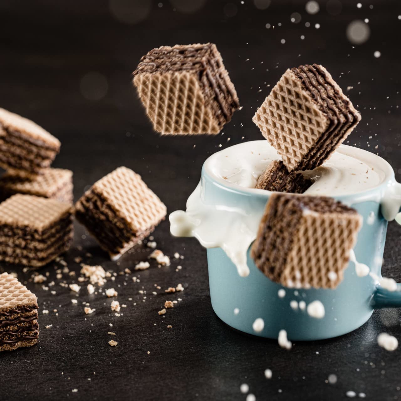 LOACKER QUADRATINI CHOCOLATE 6PCS/4.41 OZ(125GR)