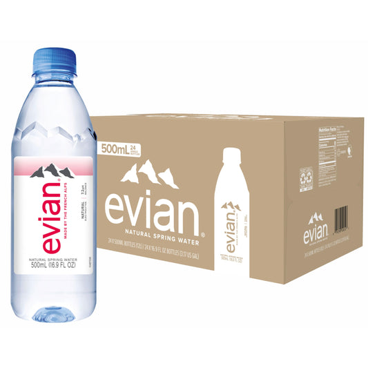 EVIAN PET WATER 24PCS/500ML