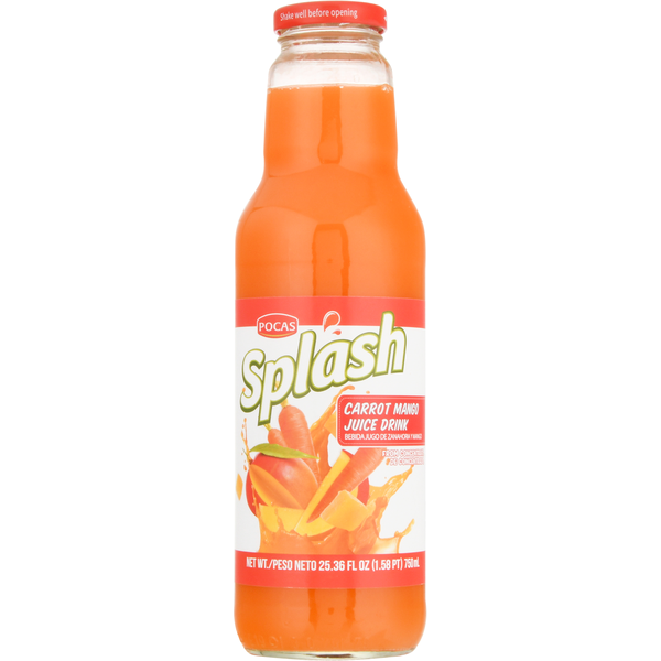 POCAS SPLASH CARROT AND MANGO JUICE 750ML/ 8 PCS