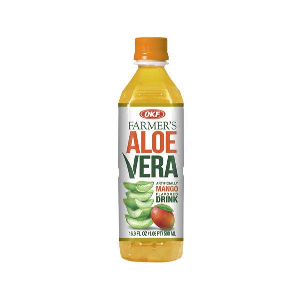 OKF FARMERS ALOE DRINK MANGO 20 PCS/16.9 FL OZ (500 ML)