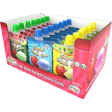 COCCO CANDY MIX SUPER BUBBLE GUM WITH SQUEEZE 36PCS/1.05OZ(30GR)
