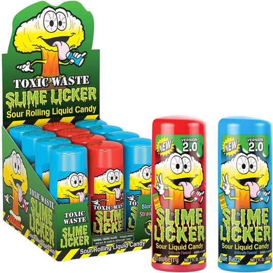 SLIME LICKER 2.0 BLUE RAZZ & STRAWBERRY  12 PCS/2FL(60 ML)